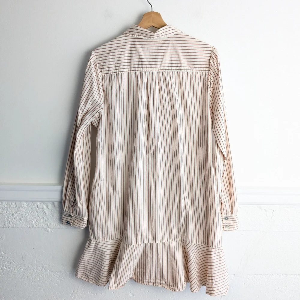 Quince • Organic Cotton Poplin Drop Waist Shirt Dress - Picture 6 of 9